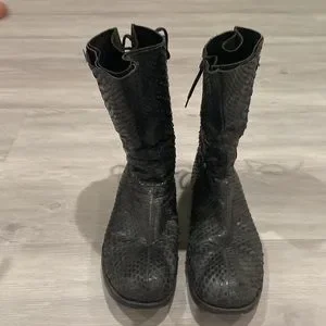 Carpe Diem | Shoes | Mens Carpe Diem Python Black Boots In  display picture 1